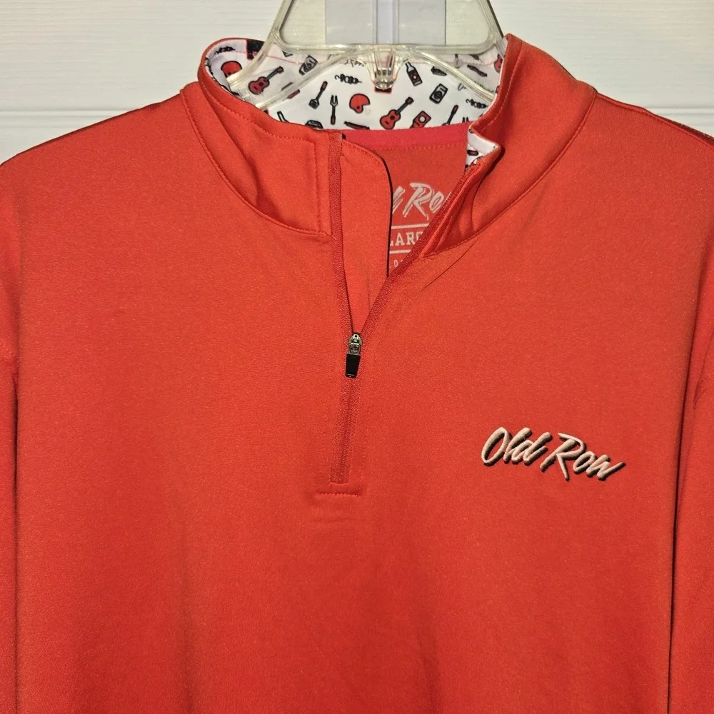 Old Row Mens‎ Tailgate Quarter-Zip Pullover Size XL Red NWT